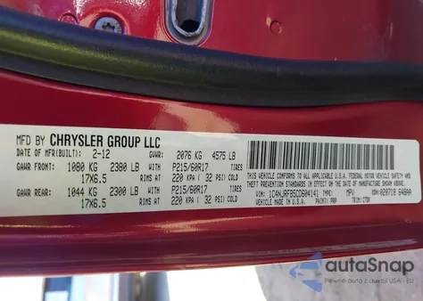 2012 Jeep Patriot Latitude from USA, damaged, VIN 1C4NJRFB5CD604141